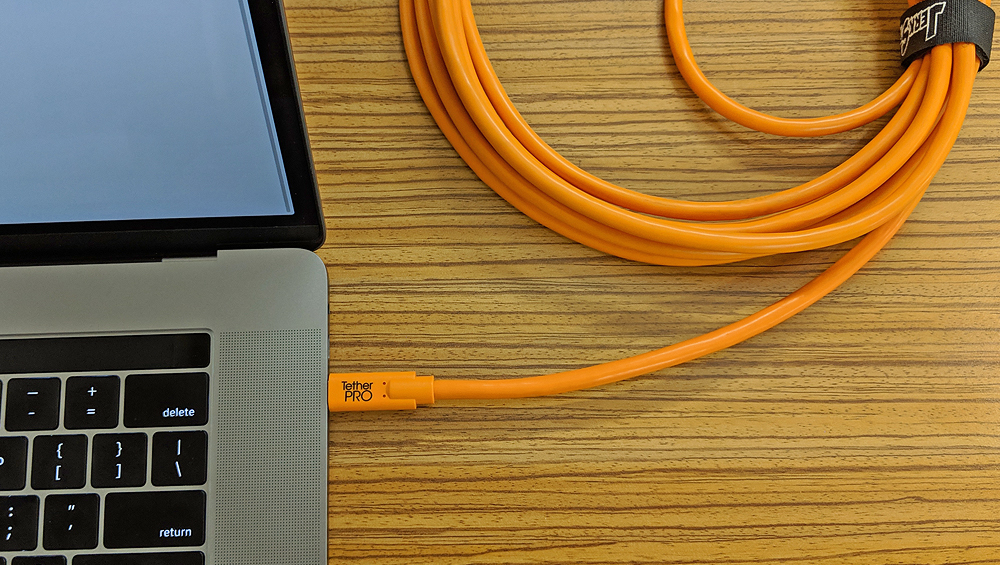 TetherPro, USB-C 3.1 Kabel, orange - Light + Byte